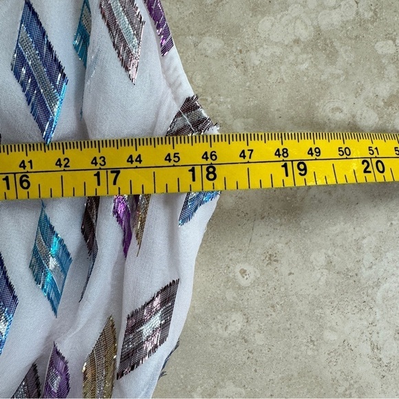 IRO Paris Cherrie Multicolor Metallic Geometric Print Mini Dress Women Size 8 US - Picture 9 of 16